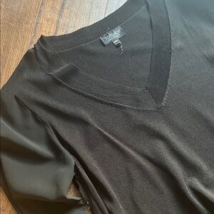 TopShop Mixed-Media Sweater